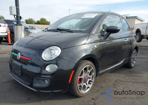 2012 Fiat 500 Sport из США, поврежденный, VIN 3C3CFFBRXCT384715